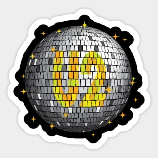 U2 Disco Ball | Lemon Sticker